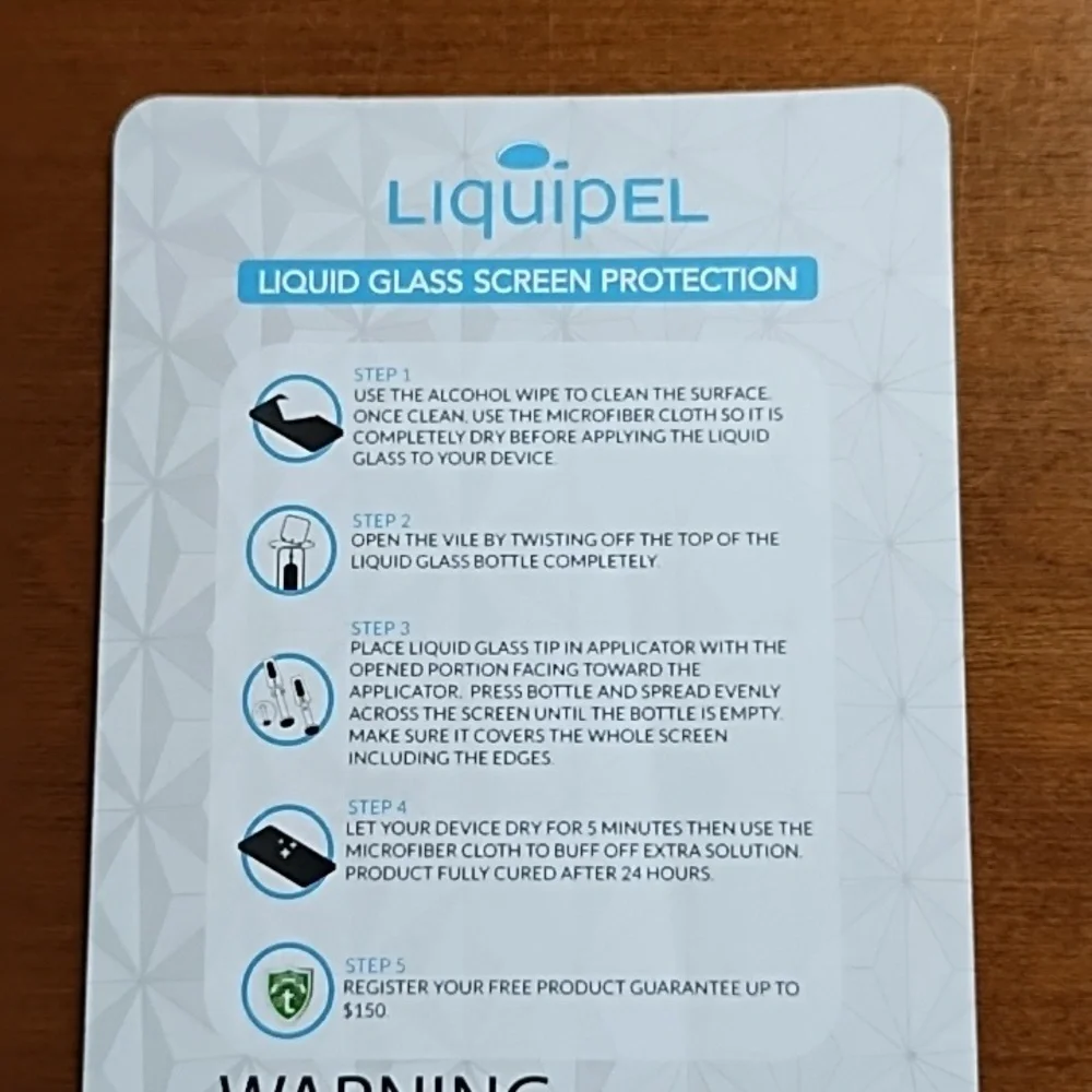Liquipel Screen Protector Kit Liquid Glass Universal Tablet Smart Watch Phone